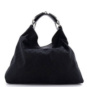 Gucci Horsebit Hobo Gg Canvas Large #234397G10B